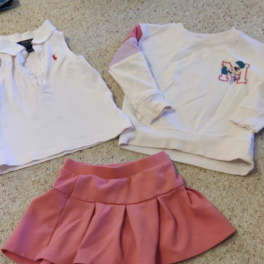 2T Polo Girl Golf Outfit